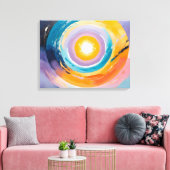 Kosmische Vortex: Zonne-omhelzing Canvas Afdruk (Insitu (Woonkamer))