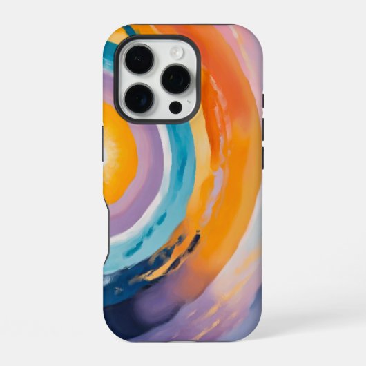 Kosmische Vortex: Zonne-omhelzing iPhone Hoesje (Achterkant)
