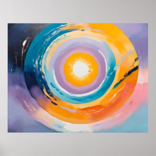 Kosmische Vortex: Zonne-omhelzing Poster (Voorkant)