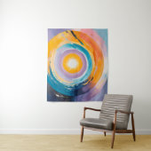 Kosmische Vortex: Zonne-omhelzing Wandkleed (In situ)