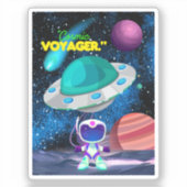 KOSMISCHE VOYAGER STICKER (Voorkant)