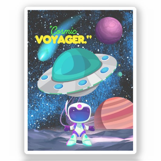 KOSMISCHE VOYAGER STICKER (Voorkant)