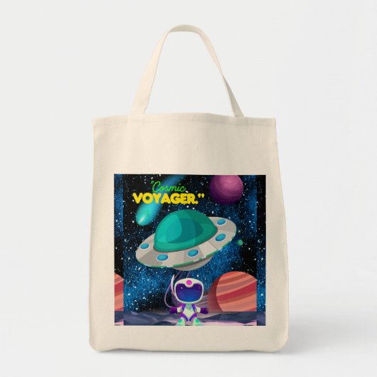 KOSMISCHE VOYAGER TOTE BAG (Voorkant)