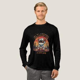 Kosmische vrede in een wilde wereld Tri-Blend shirt