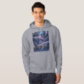 Kosmische Walvis Melkweg Oceaan Hoodie (Voorkant volledig)