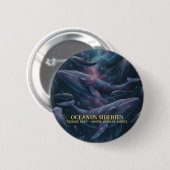 Kosmische Walvis Melkweg Oceaan Ronde Button 5,7 Cm (Voorkant /achterkant)