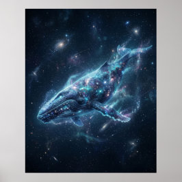 Kosmische Walvis Ster Oceaan Poster