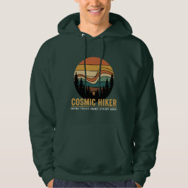 Kosmische Wandelaar Retro 70er Zonsondergang Ruimt Hoodie