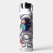 Kosmische Waterfles Ruimte Thema Hydratatie (Voorkant)