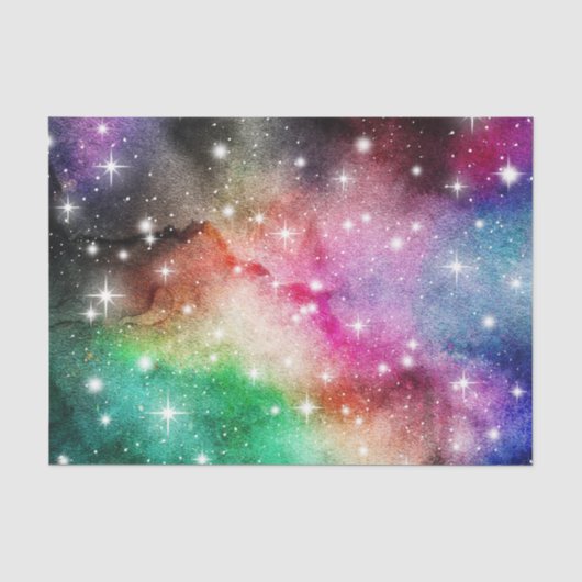 Kosmische Waterkleur 1 Tissuepapier (Voorkant)