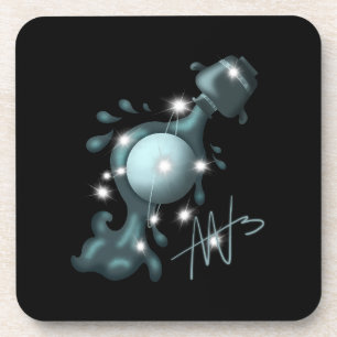 Kosmische Waterman Uranus Zodiac Bier Onderzetter