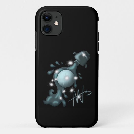 Kosmische Waterman Uranus Zodiac Case-Mate iPhone Case (Achterkant)