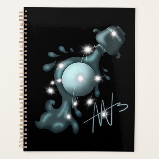 Kosmische Waterman Uranus Zodiac Planner (Voorkant)