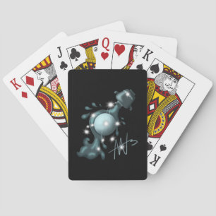 Kosmische Waterman Uranus Zodiac Pokerkaarten