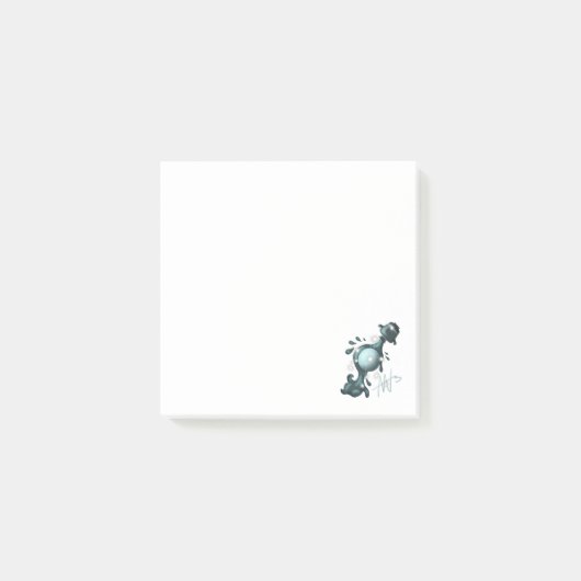 Kosmische Waterman Uranus Zodiac Post-it® Notes (Voorkant)