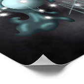 Kosmische Waterman Uranus Zodiac Poster (Hoek)