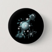 Kosmische Waterman Uranus Zodiac Ronde Button 5,7 Cm (Voorkant)