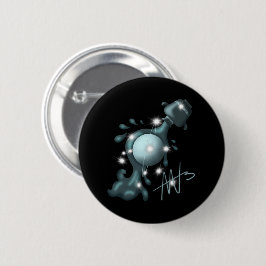 Kosmische Waterman Uranus Zodiac Ronde Button 5,7 Cm