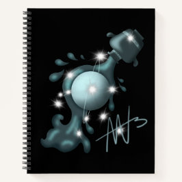 Kosmische Waterman Uranus Zodiac Spiral Notitieboek