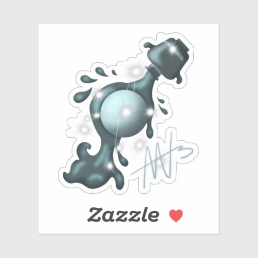 Kosmische Waterman Uranus Zodiac Sticker (Vel)