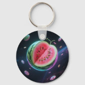 Kosmische Watermeloen Schijf Sleutelhanger (Achterkant)