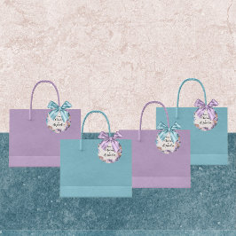 Kosmische Waterverf bruiloft gunst Labels