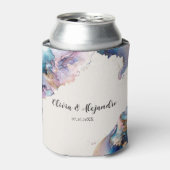 Kosmische Waterverf Koelbox Blikjeskoeler (Blikje Voorkant)