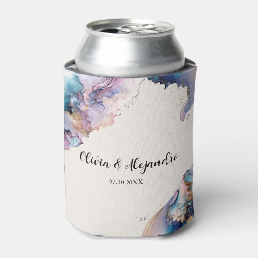 Kosmische Waterverf Koelbox Blikjeskoeler (Blikje Voorkant)