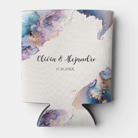 Kosmische Waterverf Koelbox Blikjeskoeler (Voorkant)