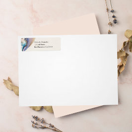 Kosmische Waterverf retour adres Stickers