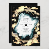 Kosmische Waterverf Ruimte Verjaardag Kaart (Voorkant / Achterkant)