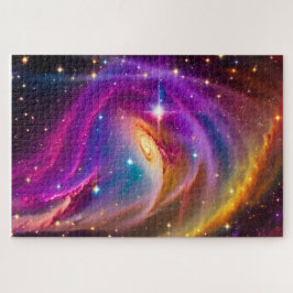 Kosmische Wervelende Indigo Gebeurtenis in het Uni Legpuzzel
