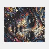 "Kosmische wervelingen van de ziel" Fleece Deken (Voorkant (Horizontaal))
