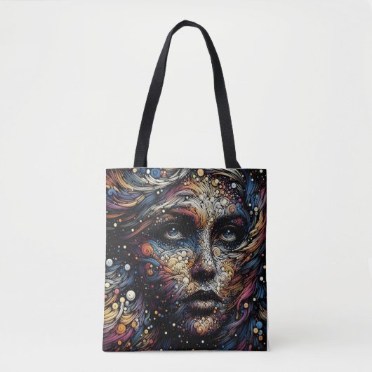 "Kosmische wervelingen van de ziel" Tote Bag (Voorkant)
