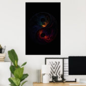 Kosmische Wervelwind Poster (Thuiskantoor)