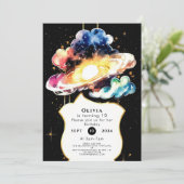 Kosmische Whimsy Space Verjaardag Kaart (Staand voorkant)