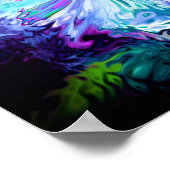 Kosmische wind van kleuren - patronen pareidolia poster (Hoek)