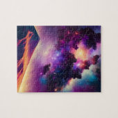 Kosmische woestijn onder astronomisch landschap in legpuzzel (Horizontaal)