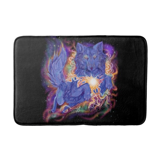 kosmische Wolf Badmat (Voorkant)