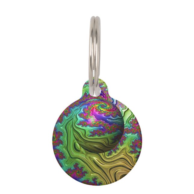 kosmische wolkenstorm huisdierpenning (Voorkant)