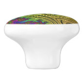 kosmische wolkenstorm keramische knop (Zijkant)