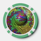 kosmische wolkenstorm poker chips (Achterkant)