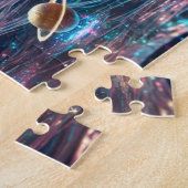 Kosmische Zeemeermin Fantasie Hemels Legpuzzel (Zijkant)