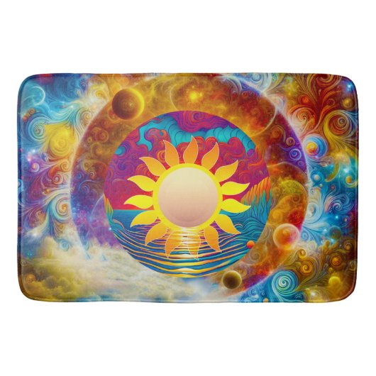 kosmische zon badmat (Voorkant)