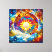 Kosmische Zon Canvas Afdruk (Voorkant)