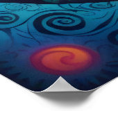 Kosmische zon: een psychedelisch tapijt poster (Hoek)