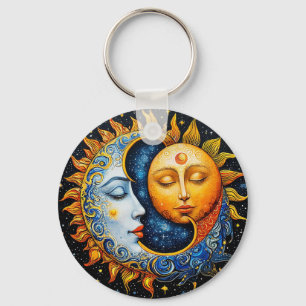 🌙 Kosmische Zon Maan Balans Charme 🌙 Sleutelhanger