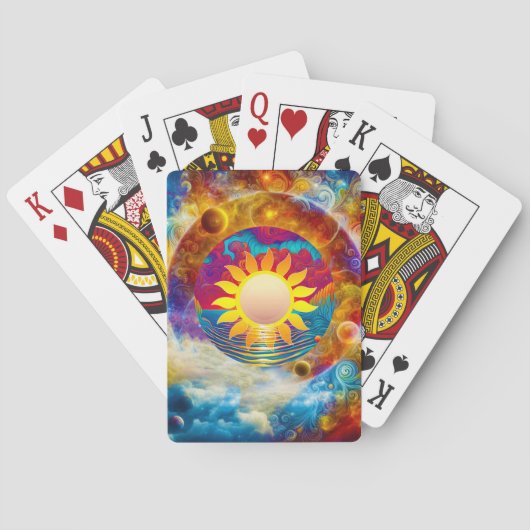Kosmische Zon Pokerkaarten (Achterkant)