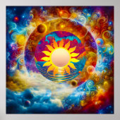 Kosmische Zon Poster (Voorkant)
