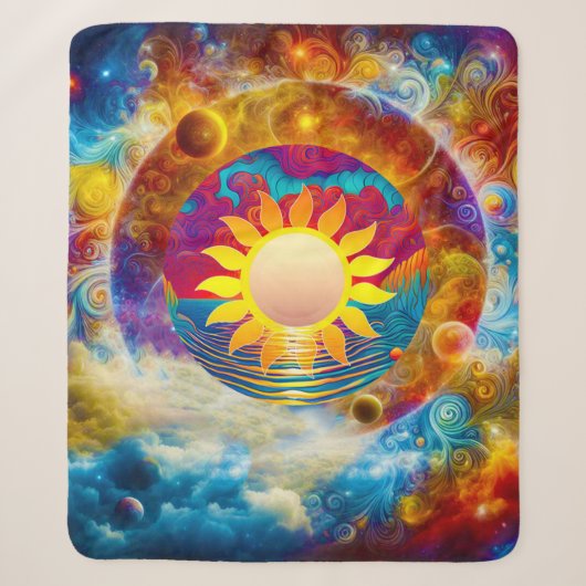 kosmische zon sherpa deken (Voorkant)